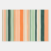 Kleurrijke Gestreepte Stoffenkunst Verpakkende Doc Inpakpapier Vel (Voorkant 2)