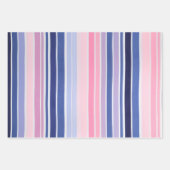 Kleurrijke Gestreepte Stoffenkunst Verpakkende Doc Inpakpapier Vel (Voorkant 2)