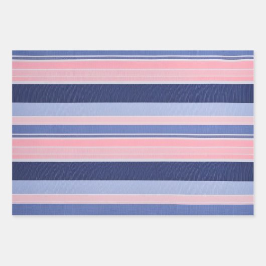 Kleurrijke Gestreepte Stoffenkunst Verpakkende Doc Inpakpapier Vel (Voorkant)