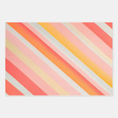 Kleurrijke Gestreepte Stoffenkunst Verpakkende Doc Inpakpapier Vel (Voorkant 3)