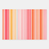 Kleurrijke Gestreepte Stoffenkunst Verpakkende Doc Inpakpapier Vel (Voorkant 2)