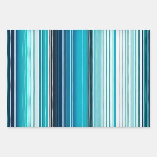 Kleurrijke Gestreepte Stoffenkunst Verpakkende Doc Inpakpapier Vel (Voorkant 2)