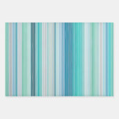 Kleurrijke Gestreepte Stoffenkunst Verpakkende Doc Inpakpapier Vel (Voorkant 2)