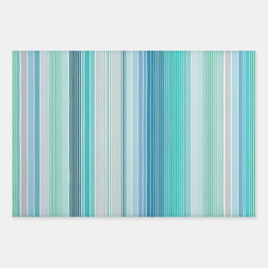 Kleurrijke Gestreepte Stoffenkunst Verpakkende Doc Inpakpapier Vel (Voorkant 2)