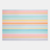 Kleurrijke Gestreepte Stoffenkunst Verpakkende Doc Inpakpapier Vel (Voorkant)