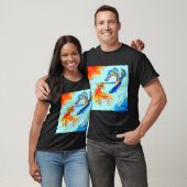 Kleurrijke Gestreepte Vis T-shirt (Unisex)