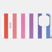 Kleurrijke gestripte iPhone/iPad-draagtas Case-Mate iPhone Case (Achterkant (horizontaal))