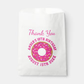 Kleurrijke gestrooide donut Verjaardagsfeest gunst Bedankzakje (Voorkant)