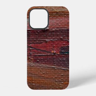 Kleurrijke gestructureerde achtergrond van oliever iPhone 12 hoesje