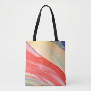 Kleurrijke getextureerde achtergrond, fragment van tote bag