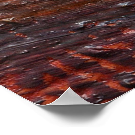 Kleurrijke getextureerde achtergrond van olieverf. poster (Hoek)