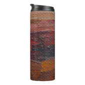Kleurrijke getextureerde achtergrond van olieverf. thermosbeker (Geroteerd rechts)