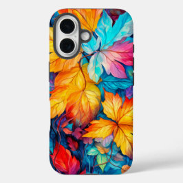 Kleurrijke Gevallen Herfstbladeren iPhone 16 Hoesje