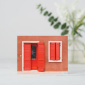 Kleurrijke gevel van het huis, Caorle, Italië Briefkaart (Staand voorkant)