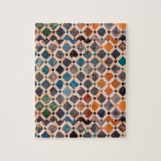 kleurrijke gevlochten tegels legpuzzel