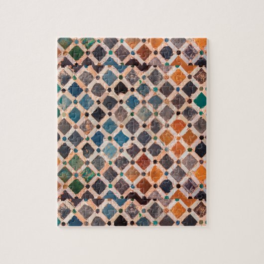 kleurrijke gevlochten tegels legpuzzel (Verticaal)