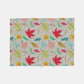 Kleurrijke Geweldige Abstracte Vleekbank Fleece Deken (Voorkant (Horizontaal))