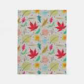 Kleurrijke Geweldige Abstracte Vleekbank Fleece Deken (Voorkant)