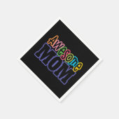 Kleurrijke Geweldige mama Moederdag | Papieren Ser Servet (Hoek)