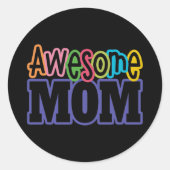 Kleurrijke Geweldige Moeder Moederdag | STICKER (Voorkant)