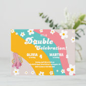 Kleurrijke gezamenlijke Daisy verjaardagsfeestje G Kaart (Staand voorkant)