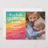 Kleurrijke gezamenlijke foto van broers en zussen  kaart (Voorkant)