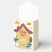 Kleurrijke gezellige huis kinderen verjaardag dank bedankdoosjes (Geopend)