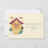 Kleurrijke gezellige huis kinderverjaardag bedankk bedankkaart (Voorkant)