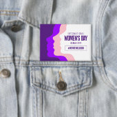 Kleurrijke gezichten Internationale Vrouwendag 8 m Button (Insitu)