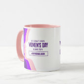 Kleurrijke gezichten Internationale Vrouwendag 8 m Mok (Voorkant links)