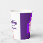 Kleurrijke gezichten Internationale Vrouwendag 8 m Papieren Bekers (Links)