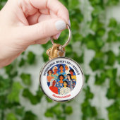 Kleurrijke gezichten | Internationale Vrouwendag | Sleutelhanger (Hand)