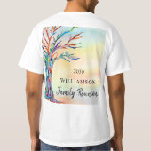 Kleurrijke gezinshereniging t-shirt (Achterkant)