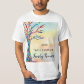 Kleurrijke gezinshereniging t-shirt (Voorkant)