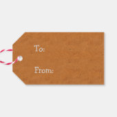 Kleurrijke Gingerbread House Leuke kerstvakantie Cadeaulabel (Achterkant Horizontaal)