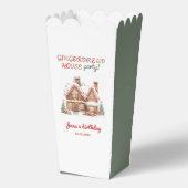Kleurrijke Gingerbread House Verjaardagsfeestje Po Bedankdoosjes (Achterkant)