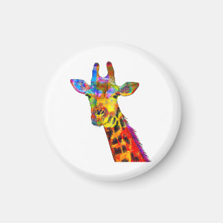 Kleurrijke Giraffe Magneet