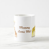 Kleurrijke Giraffe mama en Baby kalf voor kinderen Koffiemok (Center)