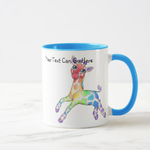 Kleurrijke Giraffe Mok