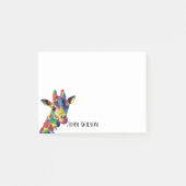 Kleurrijke Giraffe Post-it® Notes (Voorkant)