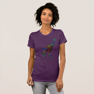Kleurrijke Giraffe T-shirt