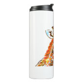 Kleurrijke giraffe Thermal Tumbler Thermosbeker (Gedraaid links)