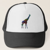 Kleurrijke Giraffe Trucker Pet (Voorkant)