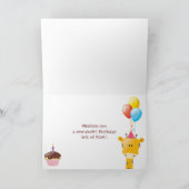 Kleurrijke Giraffe, Vliegtuig, Cake & de Kaart (Binnen)