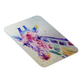 Kleurrijke Giraffe Waterverf dierkunst Magnet Magneet (Rechterzijde)