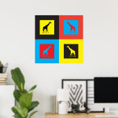 Kleurrijke Giraffes Poster (Thuiskantoor)