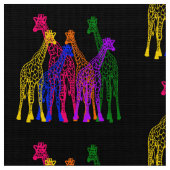 Kleurrijke Giraffes Stof (Close Up)
