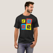 Kleurrijke Giraffes T-shirt (Voorkant volledig)