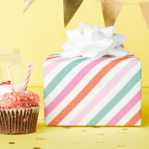 Kleurrijke Girly Verjaardag Wrapping Paper Cadeaupapier