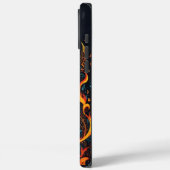 Kleurrijke gitaar met wervelende vlammen Case-Mate iPhone case (Achterkant / Links)